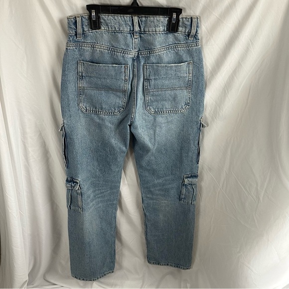 Garage Denim Slouchy Distressed Cargo Jeans Size 0 (24) - Picture 3 of 3